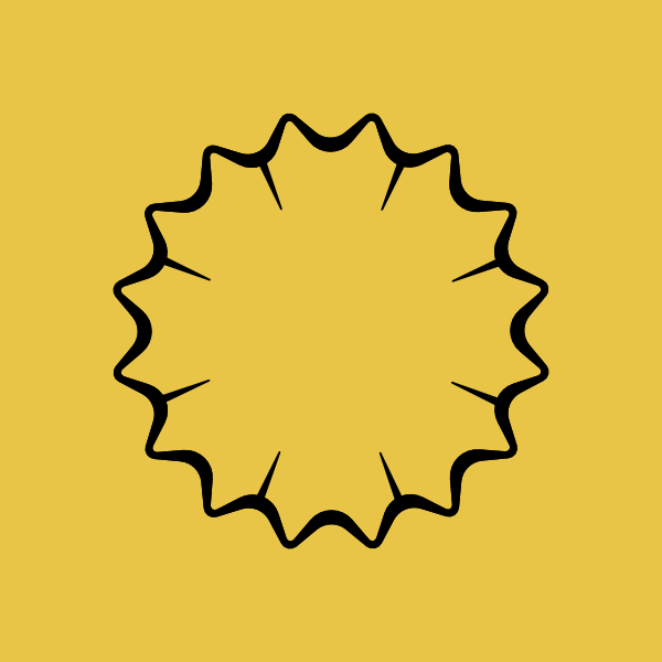 Logo design process 1 - outer pencil shaving shape