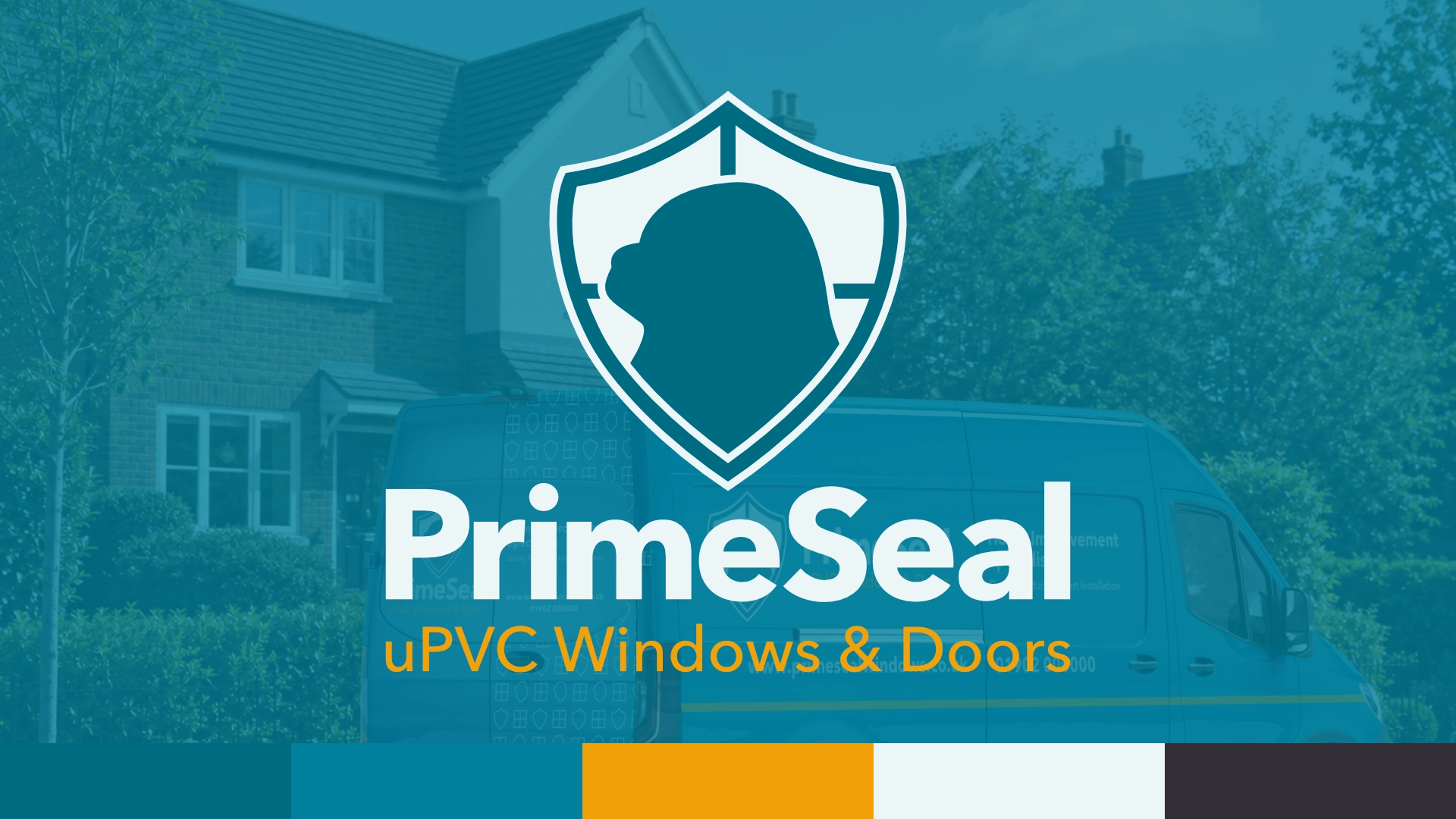 PrimeSeal Vertical Lockup with Brand Palette
