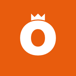 Letter O with crown